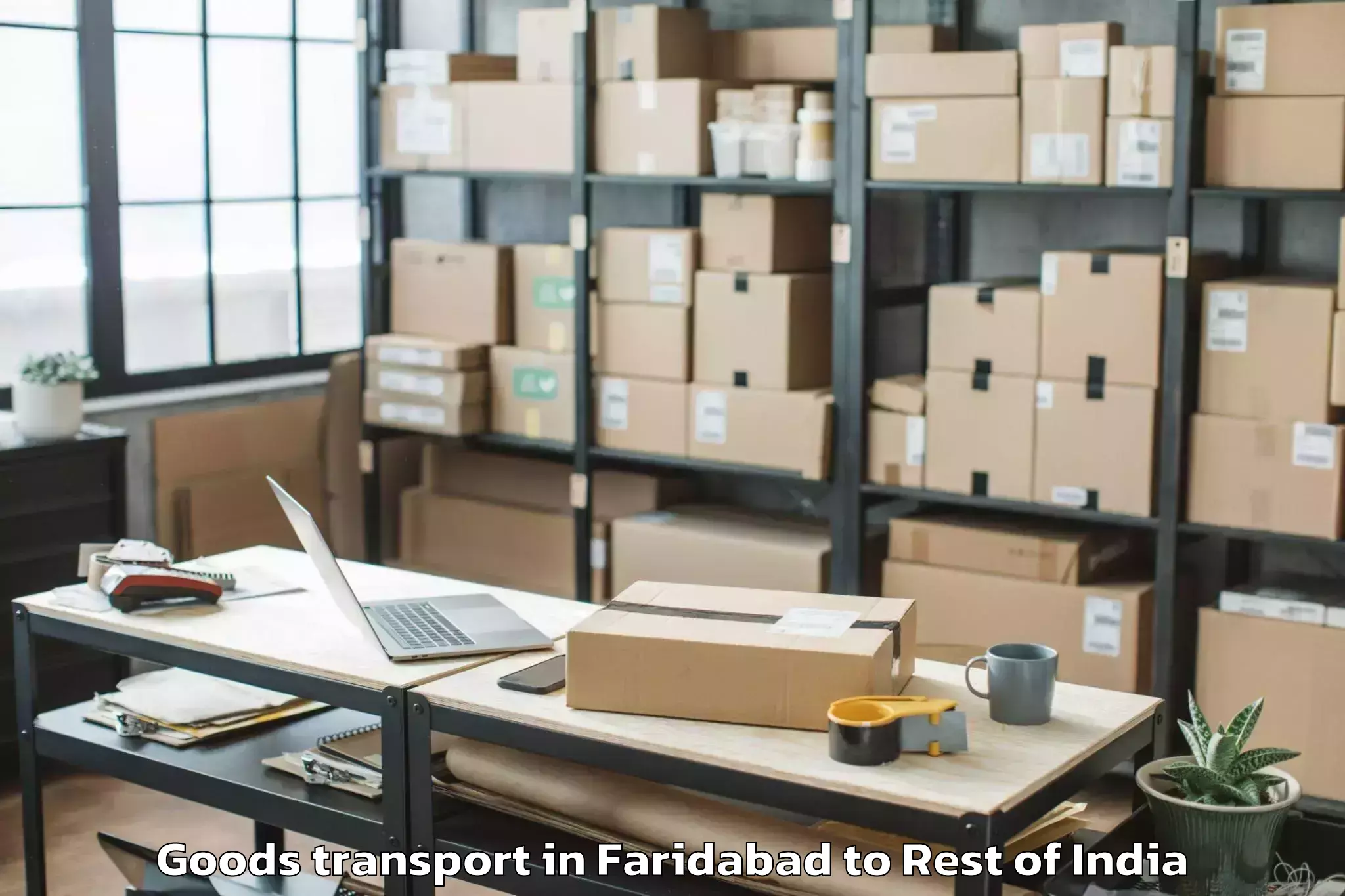 Faridabad to Nafra Goods Transport Booking